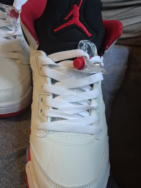 Jordan Other - Jordan Kids White and Red Basketball Sneakers